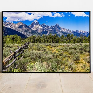 Inspiration Horizontal - Teton Landscape Photo Image available in Print, Canvas, Wood, Metal or Acrylic to decorate your home or as a gift