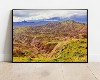 Storm's Coming - High Mountain Desert Landscape-foto beschikbaar als print, canvas, hout, metaal of acryl om je huis mee te decoreren of als cadeau.