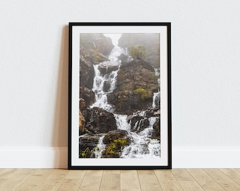 From The Mist - Waterfall Landscape-fotoafbeelding beschikbaar als print, canvas, hout, metaal of acryl om je huis mee te versieren of als leuk cadeau.