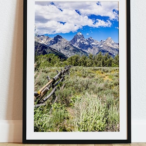 Inspiration Vertical - Teton Landscape Photo Image available in Print, Canvas, Wood, Metal or Acrylic to decorate your home or as a gift