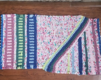 Twined Rag Rug