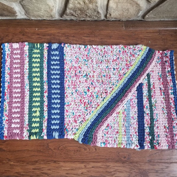 Rag Rug - Etsy
