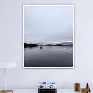 Misty Morning on Loch Lomond, Scotland, Colour Photograph, Digital Print, A1 Max Print Size (59.4cm x 84.1cm)