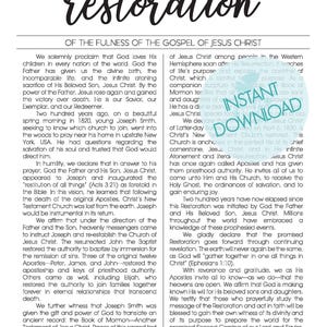 Restoration - Digital Print - LDS Religious Wall Art - Church of Jesus Christ of Latter-Day Saints