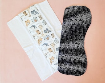 Baby Gift Set, Burp Cloths and Bibs, baby shower gift, baby girl gift, baby boy gift