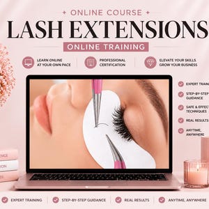 Online Eyelashes Extensions Course 199 *Sale* 50% off No code needed