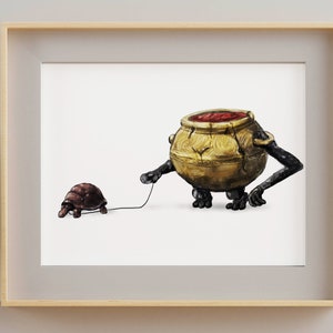 walking the dog poster art print elden ring fanart