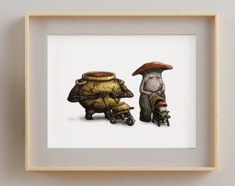 Out for a Walk Elden Ring Dark Souls fanart poster print