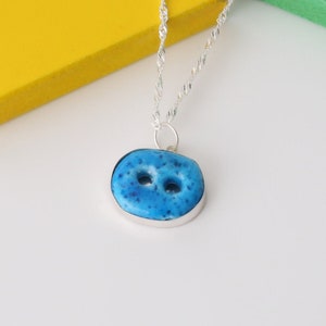 Handmade Sterling Silver Turquoise Evil Eye Pendant: Assyrian Protection Necklace
