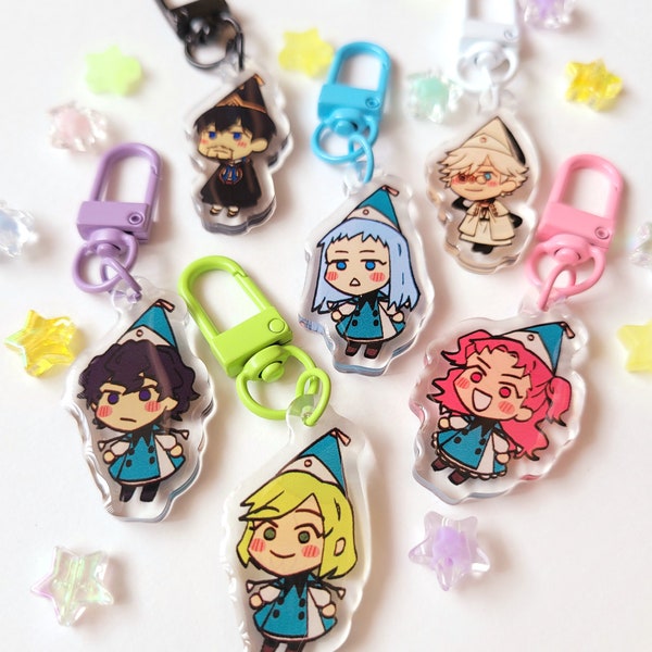 Witch Hat Atelier Mini Acrylic Charms | 1.5 inches | Coco, Agott, Tetia, Richeh, Qifrey, Olruggio