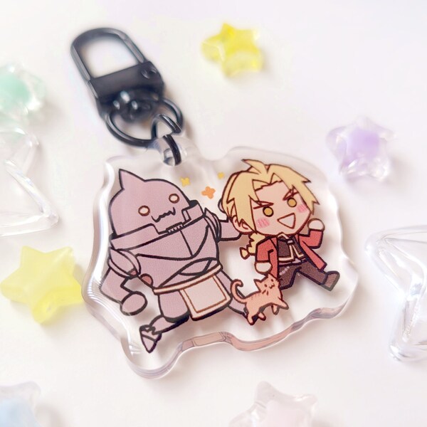 FMA Elric Brothers Mini Acrylic Charm 1.5 inches