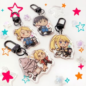 FMA MINI Acrylic Charm | Ed & Al, Winry, Roy, Hawkeye