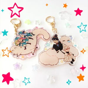 Witch Hat Atelier Group Acrylic Keychain | 2.5 inches | Brushbug + The Girls or Orufrey (New Version)