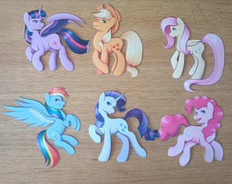 My Little Pony Mane 6: Handcut Vinyl 3 in. Stickers