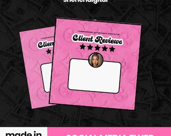 Review Flyer | Social Media Template (Canva)
