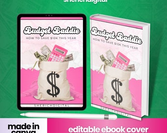 Editable E-Book Cover Template: DIY Canva Design (PDF)
