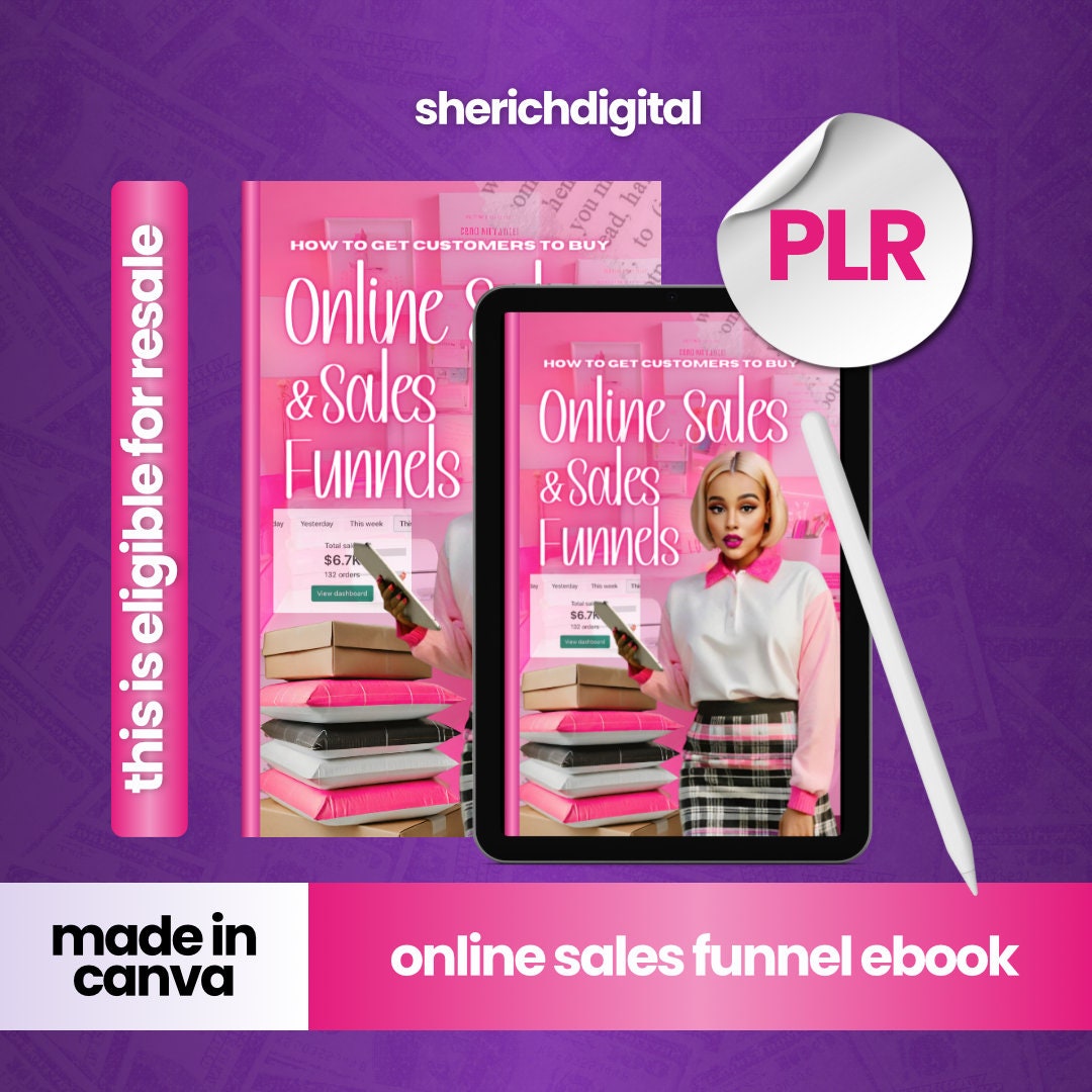 PLR, Online Sales Business Ebook, White Label Planner, Done for You