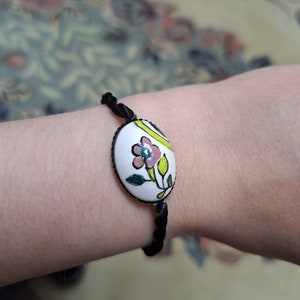 Tiled Ceramic Stone Bracelet, Hand-Made Cini Bracelet Gift for Best Friend Women
