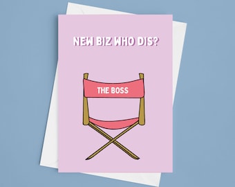 A5 New Business Congratulations Card - Funny New Job,  new business card, congratulations on setting up your business, small business,