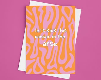 Funny & Cute Handmade Beat Cancer and Get Well Soon Greetings Card for Mans  Recovery, Fight and Kick by What the Duck Cards - RADIOTHERAPY - Etsy