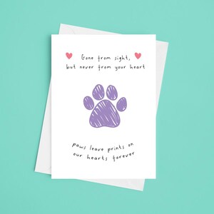 Beileidskarte Verlust des Hundes – Regenbogenbrücke Kondolenzkarte – Verlust des Hundes Trauerkarte – Hundegedenken Geschenk – Haustier Erinnerungskarte