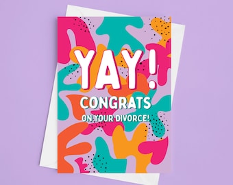 Tarjeta divertida de felicitación por divorcio: felicitaciones divertidas y novedosas