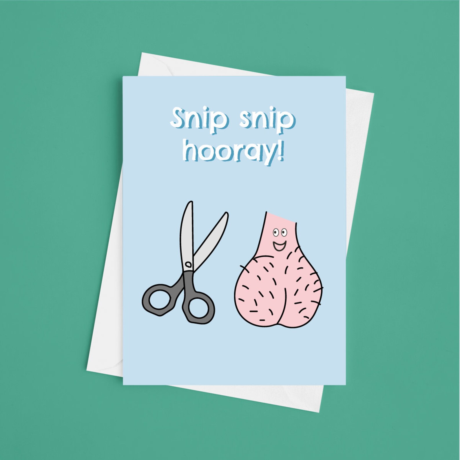 Snip Snip Hooray A5 Vasectomy Get Well Card Vasectomy Etsy