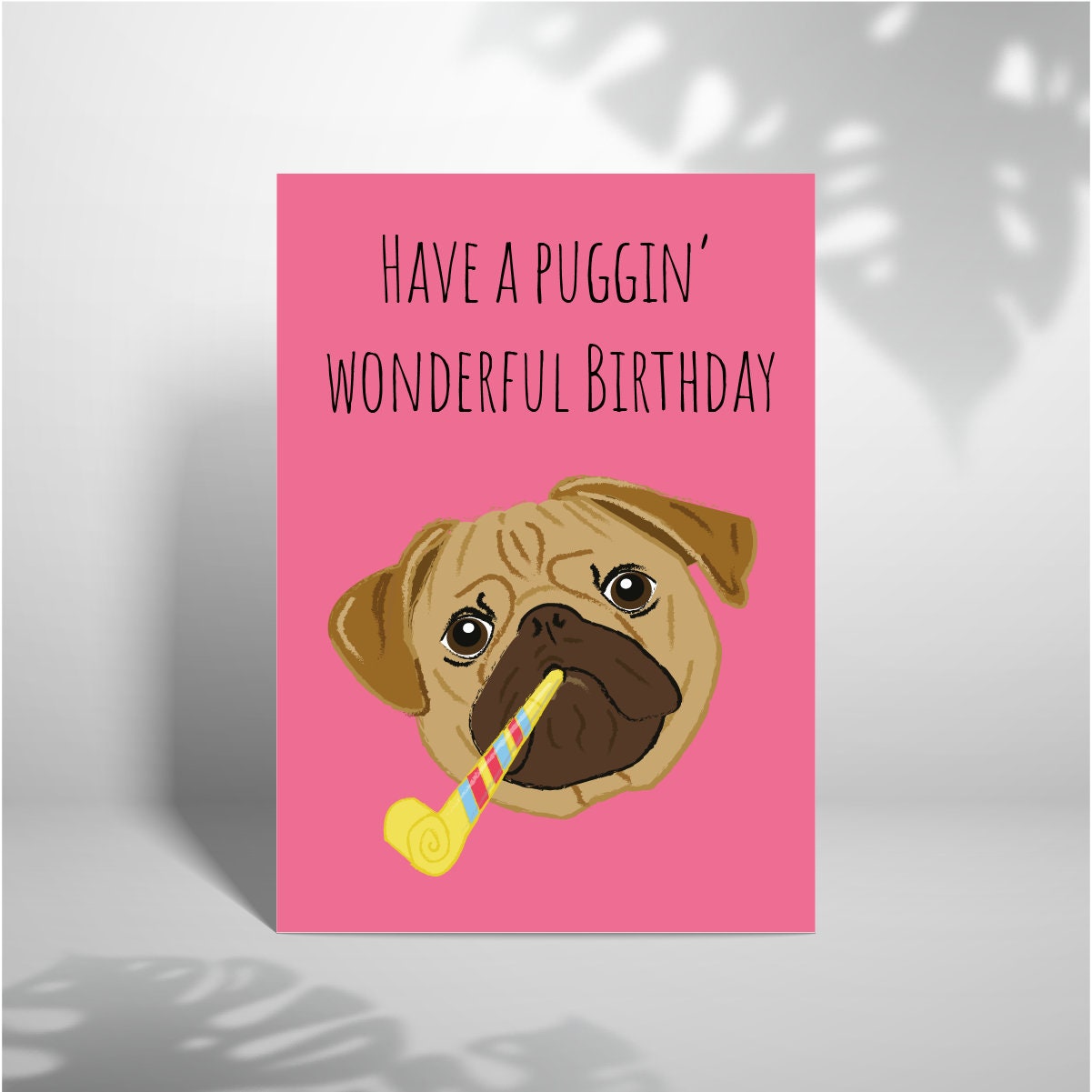 Pug Pun Card