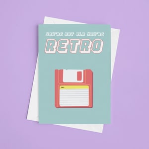 A5 Lustige Geburtstagskarte - You're Not Old You're Retro Geburtstagskarte, Retro Geburtstag, Gaming Geburtstagskarte, Freund Geburtstag, lustiger Geburtstag