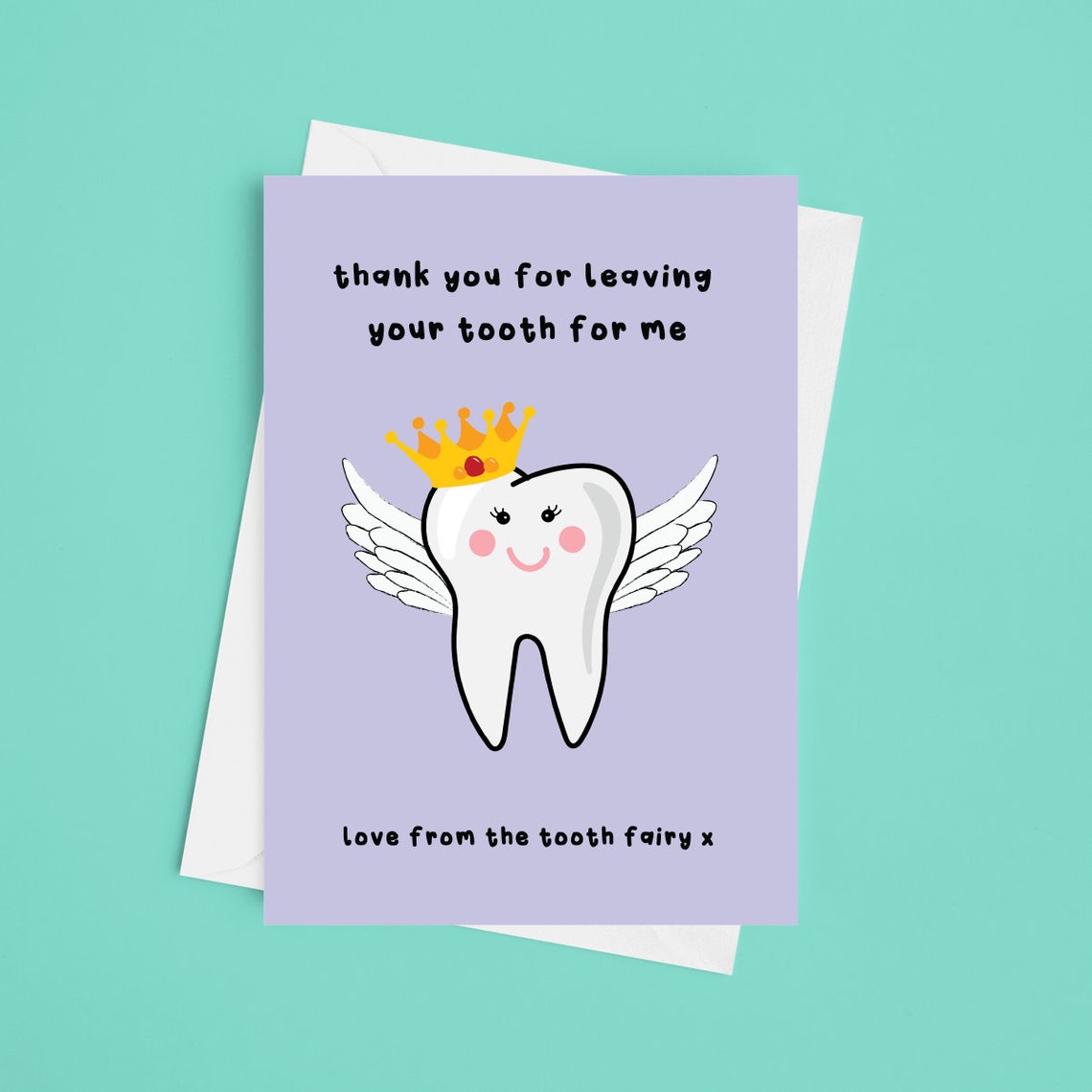 Tooth Fairy A5 Kids Tooth Fairy Card Tooth Gift Tooth - Etsy