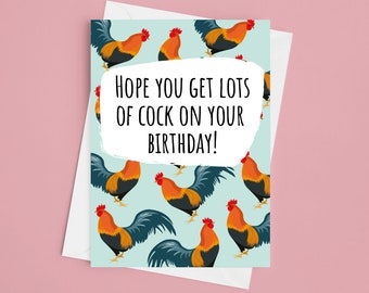 Cock Fest Card | Etsy