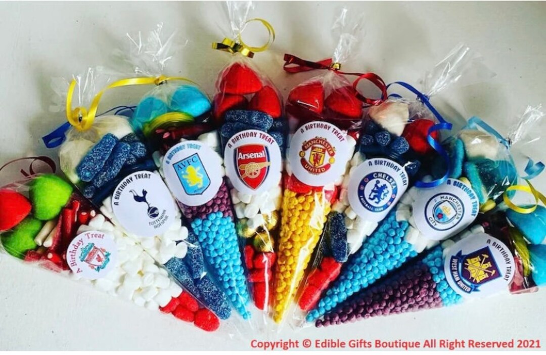Football Sweets Football Sweet Cones Football Birthday Etsy UK