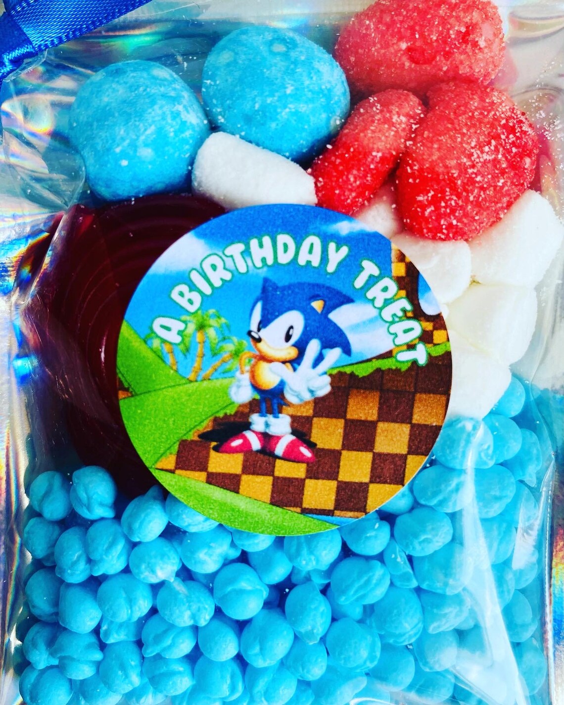 Sonic the Hedgehog Sweet Pouches Sonic Sweets Sonic Party Etsy UK