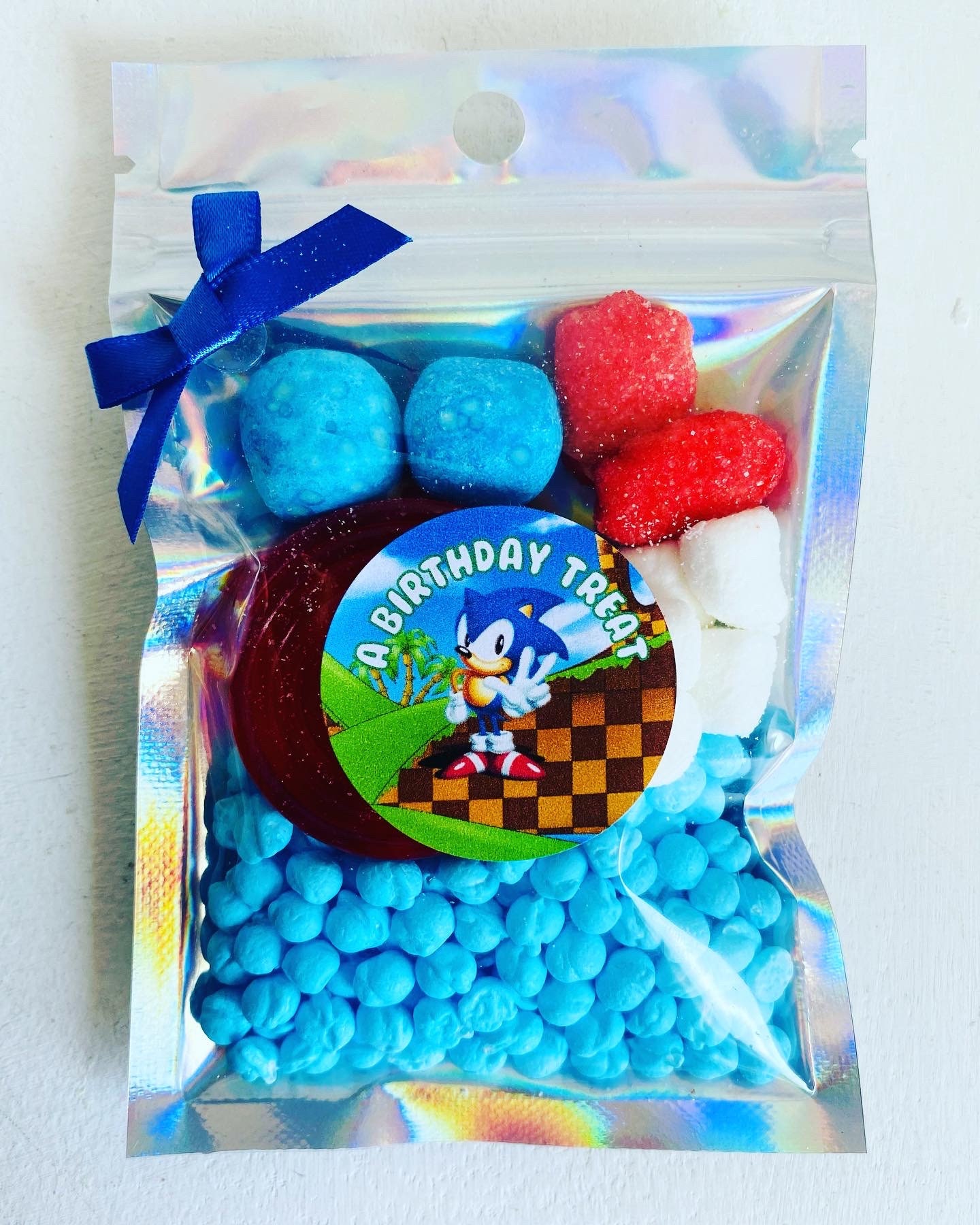 Sonic the Hedgehog Sweet Pouches Sonic Sweets Sonic Party Etsy UK