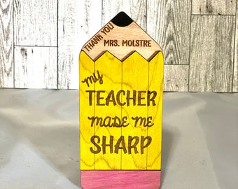 Teacher Pencil Gift Card Holder