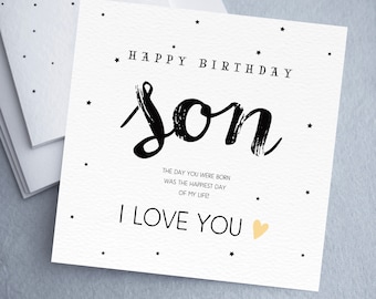 Gelukkige Verjaardag Zoon Etsy Nederland