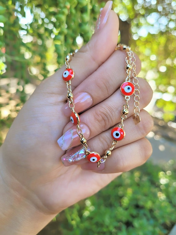 Red evil 2024 eye bracelet gold