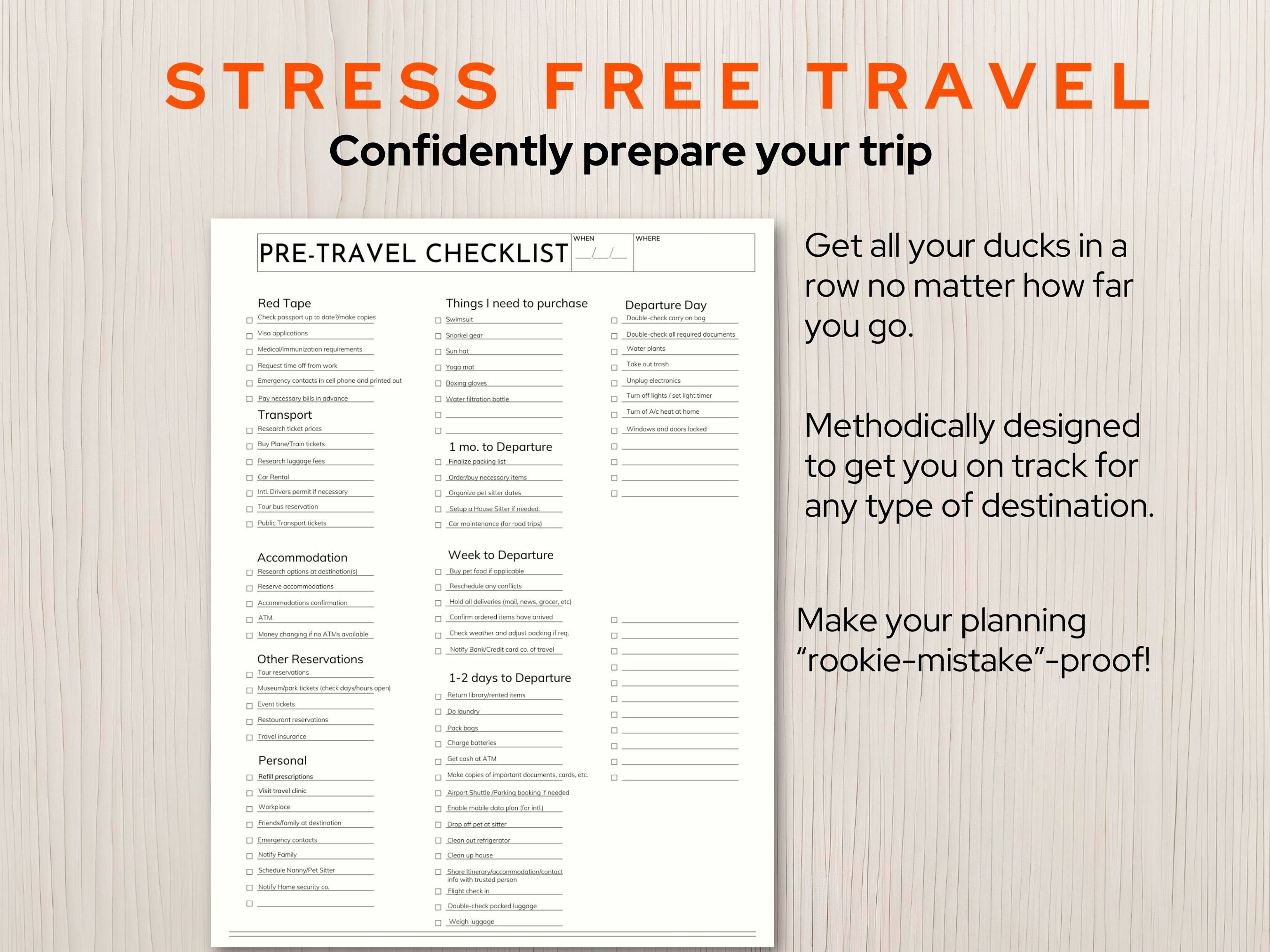 The Easy Travel Checklist Organizer: Your Ultimate Guide To Stress-Free Trips