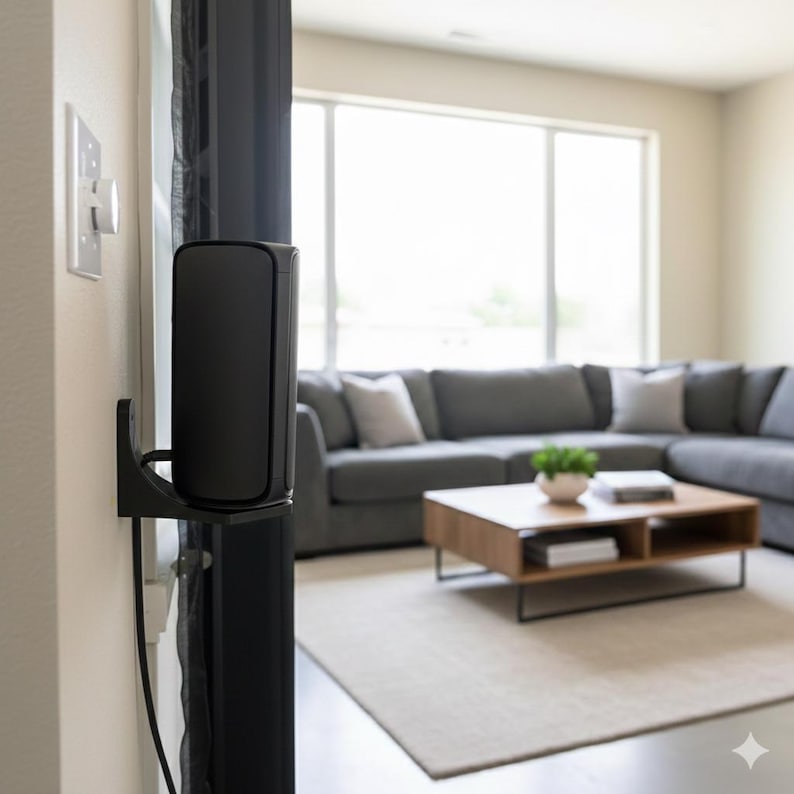 3D Printed Wall Mount for NETGEAR Orbi & Nighthawk Routers – Black ...