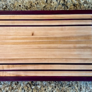 Maple and Purple Heart Cutting Board