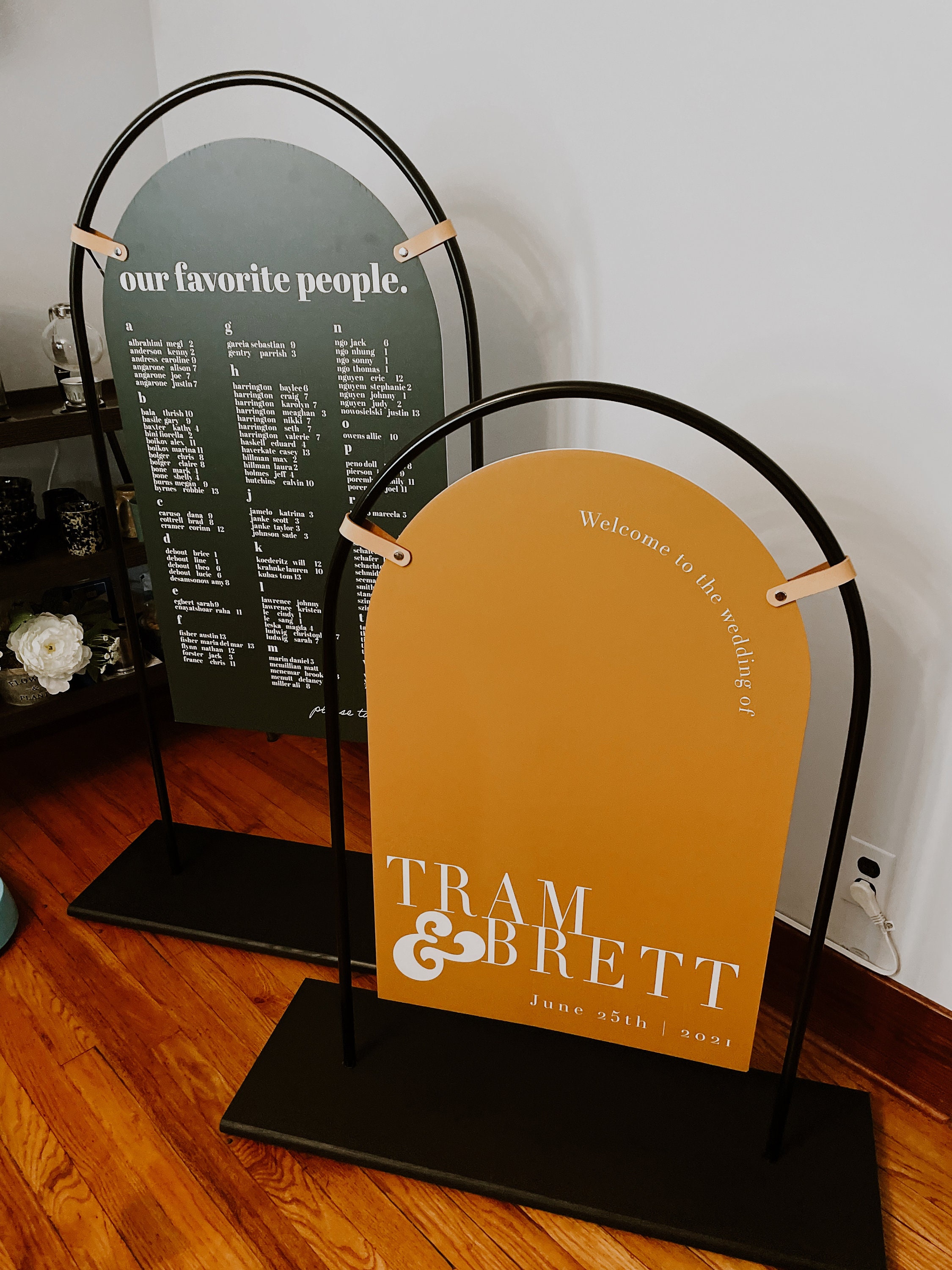 Minimalist Arch Seating Chart Sign Only Etsy