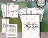 Printable Recipe Binder Kit
