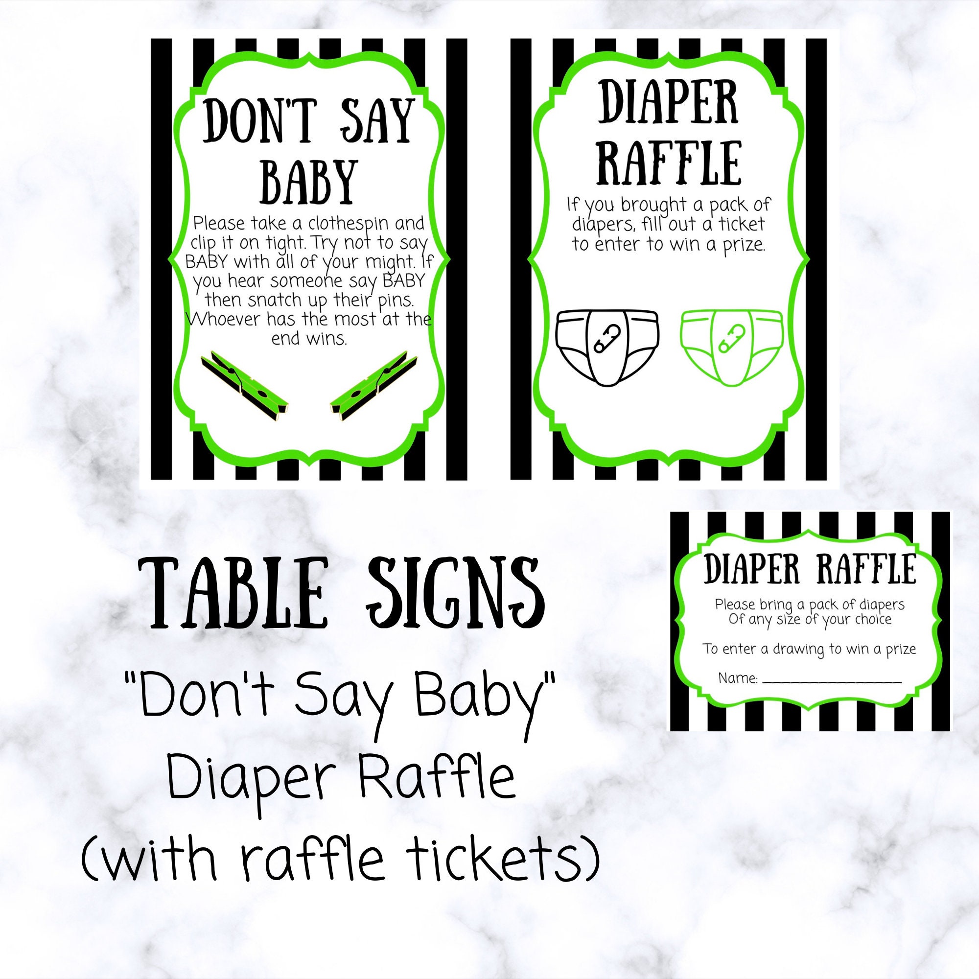 Beetlejuice Baby Shower Games Bundle Etsy