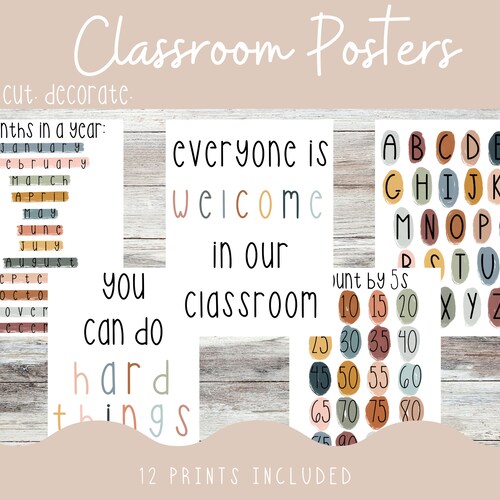 Affirmation Station Classroom Decor Printable Earth | Etsy