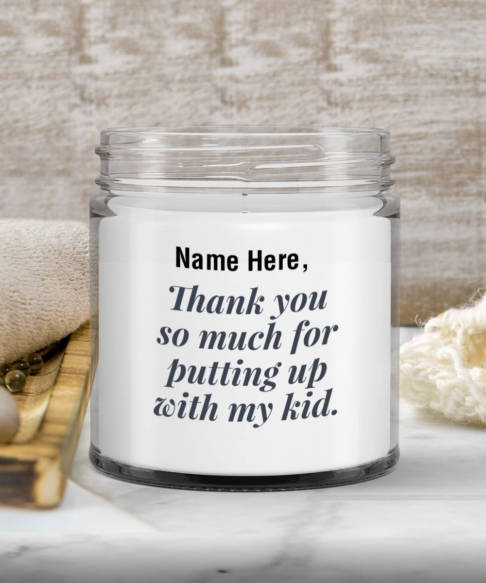 Customized teacher gift candle funny teacher gift candle for Etsy