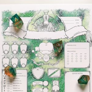 D&D 5E - Ranger - Character Sheets