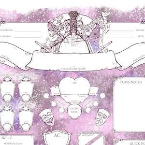 D&D 5E - The Charmer - Character Sheets