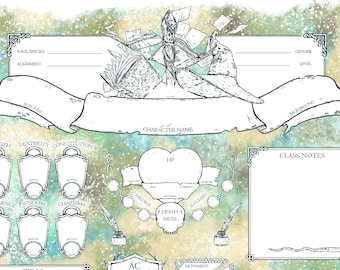 D&D 5E - The Spell Slinger - Character Sheets