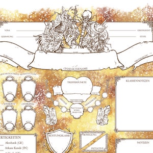DEUTSCH - D&D 5E - ZAUBERER - Hojas de personajes