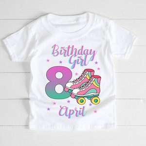 Personalized Roller Skate Birthday Party T Shirt, Roller Skates Birthday Shirt, Skating Lover Birthday, Roller Birthday Girl